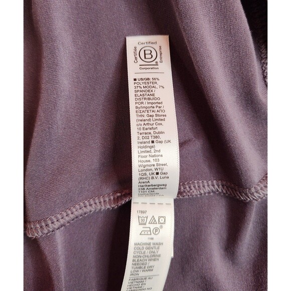 Women's Athleta Stratus II Long Sleeve Scoop Neck Top Purple XS - Picture 6 of 6